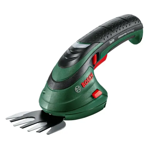 Bosch Isio 3 аккумуляторные ножницы (1 x 1.5 Ач, ЗУ) с ножем для травы, 0600833106
