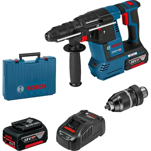 Bosch GBH 18V-26 F Professional аккумуляторный перфоратор SDS-plus (2 x 6 Ач, ЗУ), 0611910003