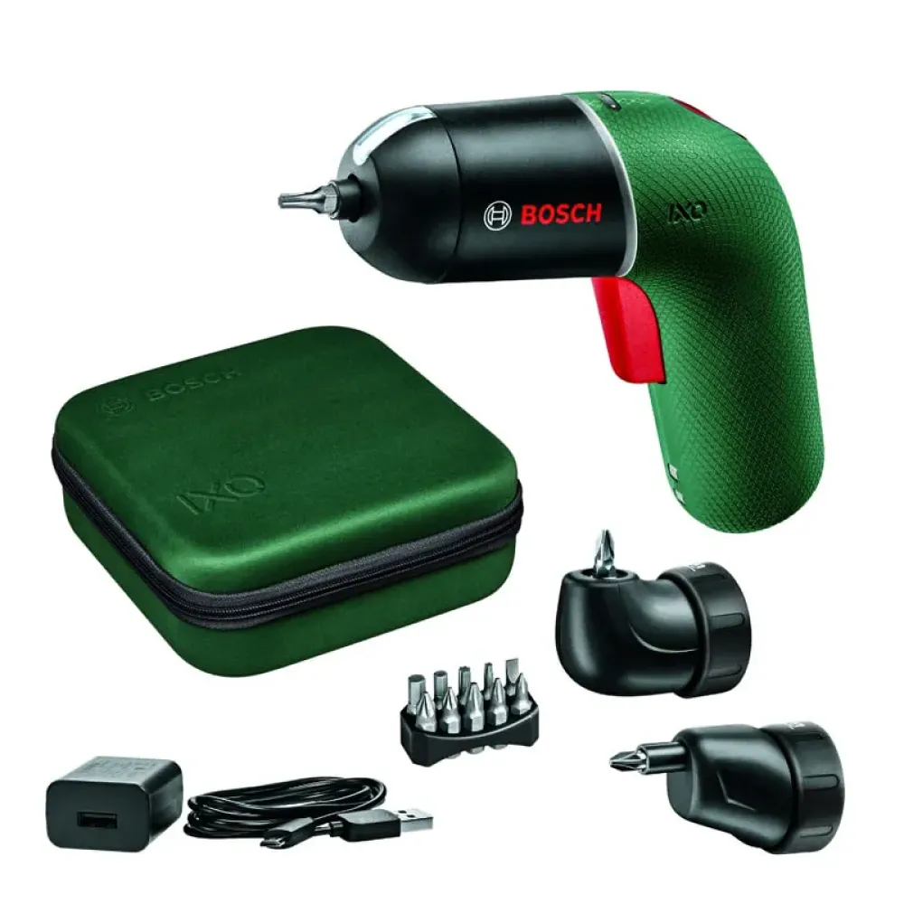 Bosch IXO VI Set аккумуляторная отвертка (1 x 1.5 Ач, ЗУ) с набором насадок, 06039C7122