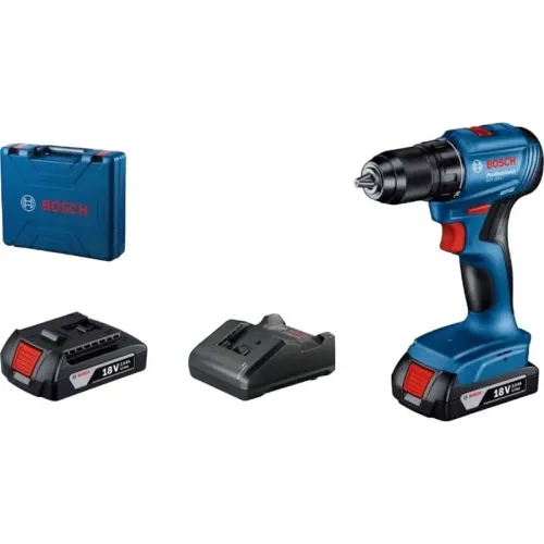 Bosch GSR 185-LI Professional аккумуляторный шуруповерт (2 x 2 Ач, ЗУ), 06019K3000