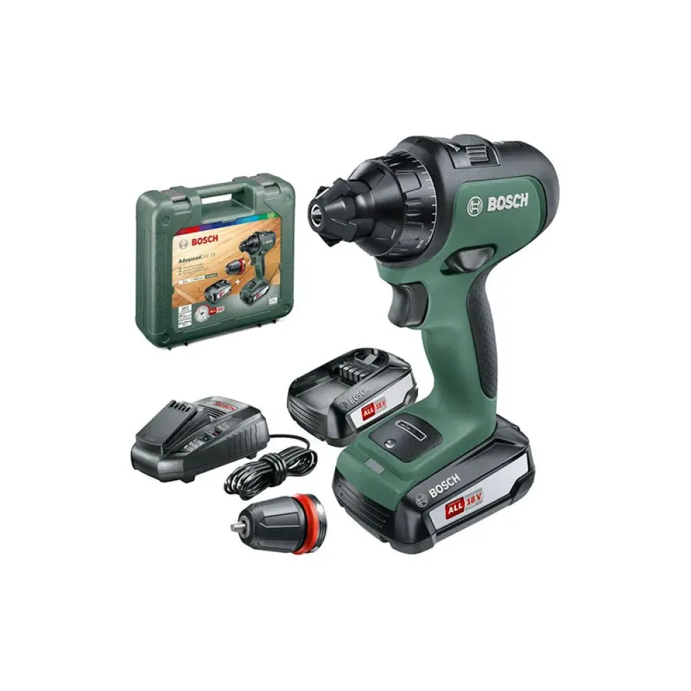 Bosch AdvancedDrill 18 аккумуляторная дрель-шуруповерт (2 x 2.5 Ач, ЗУ), 06039B5006