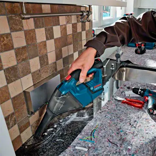 Аккумуляторный набор Bosch Professional: шуруповерт GSB 120-LI с пылесосом GAS 12V (2 x 2 Ач, ЗУ), 0615990M45