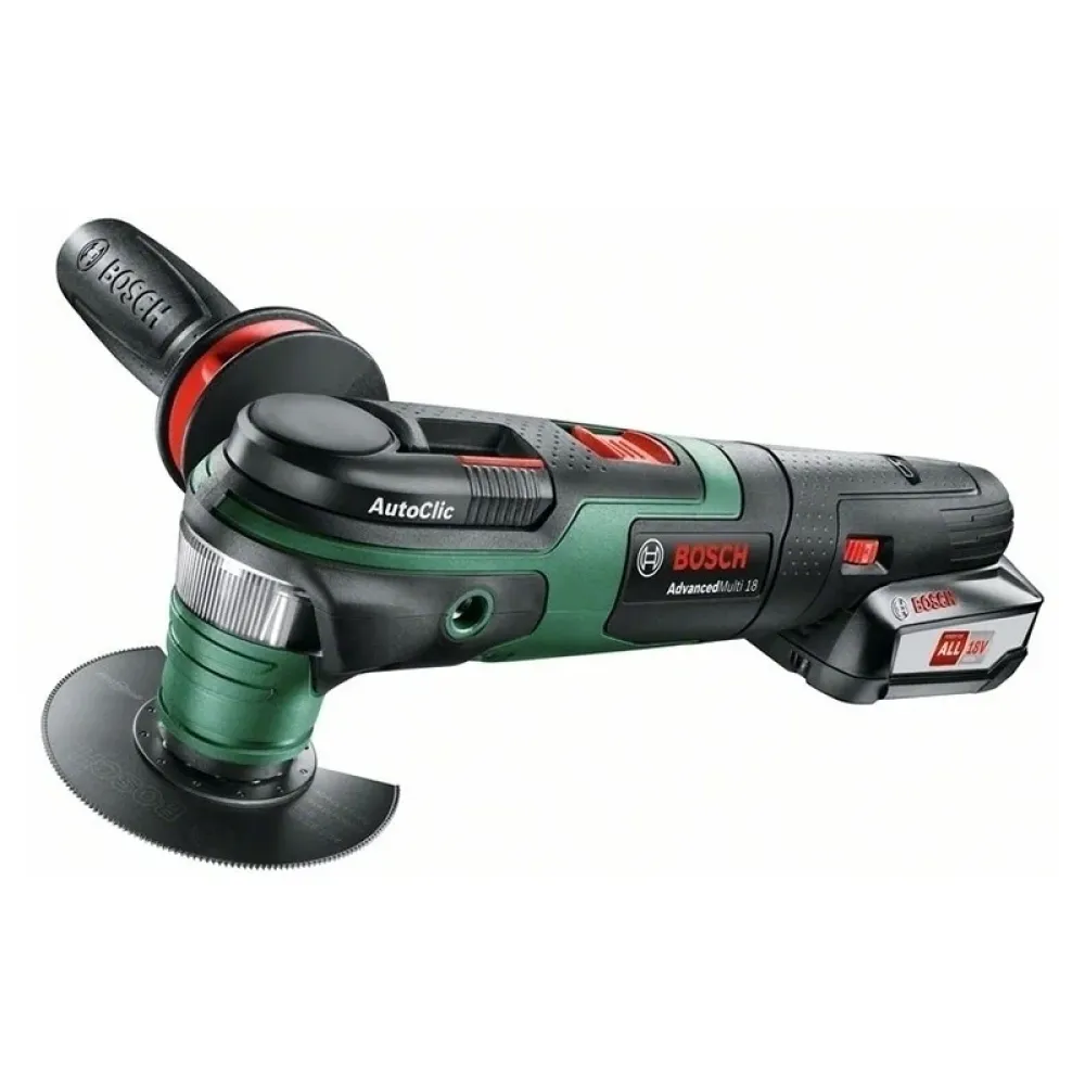 Bosch AdvancedMulti 18 Set аккумуляторный универсальный многофункциональный инструмент (1 x 2.5 Ач, ЗУ), 0603104021