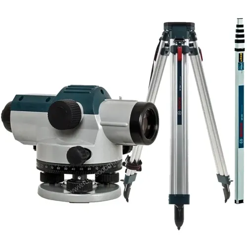 Bosch GOL 26 D Professional нивелир оптический со штативом BT 160 и рейкой GR 500, 0601068002