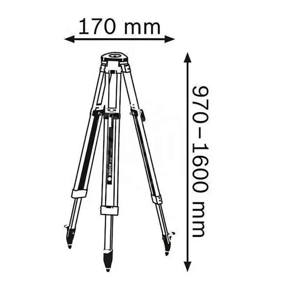 Bosch GOL 26 D Professional нивелир оптический со штативом BT 160 и рейкой GR 500, 0601068002
