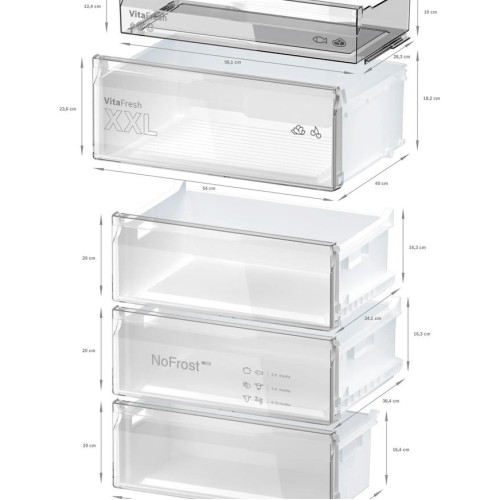 Двухкамерный холодильник Bosch KGN497WDF