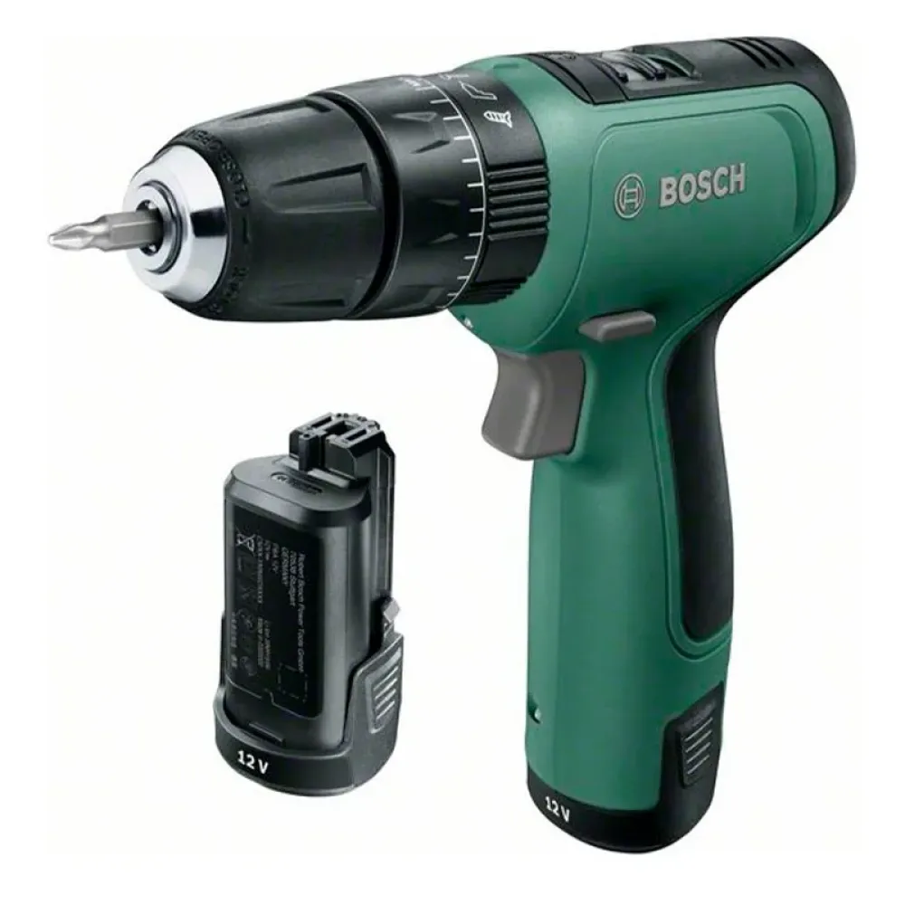 Bosch EasyImpact 1200 аккумуляторная дрель-шуруповерт (2 x 1.5 Ач, ЗУ), 06039D3102