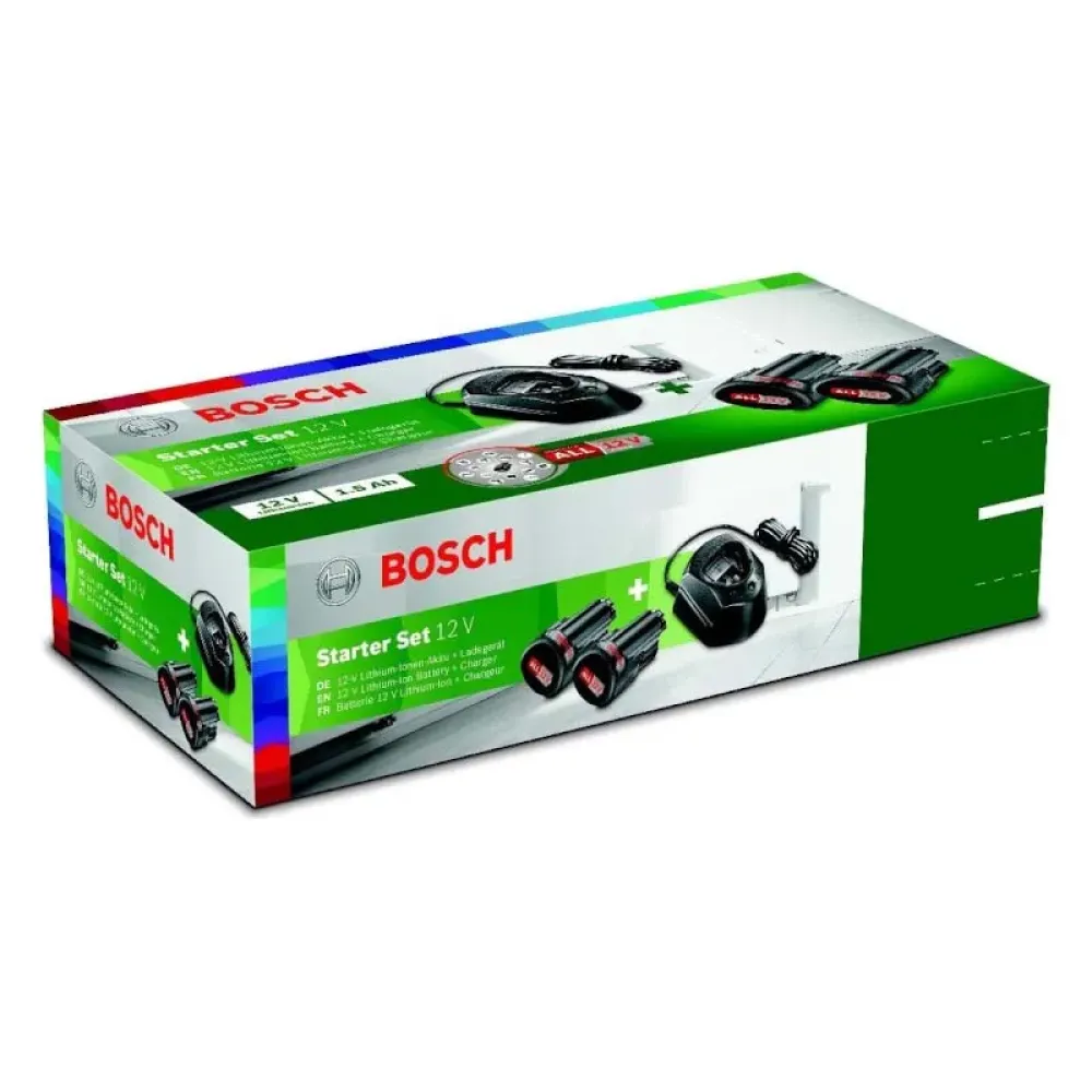 Аккумулятор Bosch PBA 12V 2 x 1.5 Ач и зарядное устройство GAL 1210 CV, 1600A01L3E