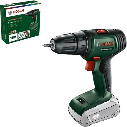 Bosch UniversalDrill 18V аккумуляторная дрель-шуруповерт (без АКБ и ЗУ), 06039D4000
