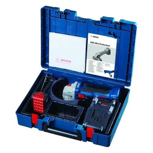 Bosch GWS 180-LI Professional аккумуляторная шлифмашина угловая (1 x 4 Ач, ЗУ), 06019H90R1