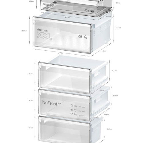 Двухкамерный холодильник Bosch KGN362LDF