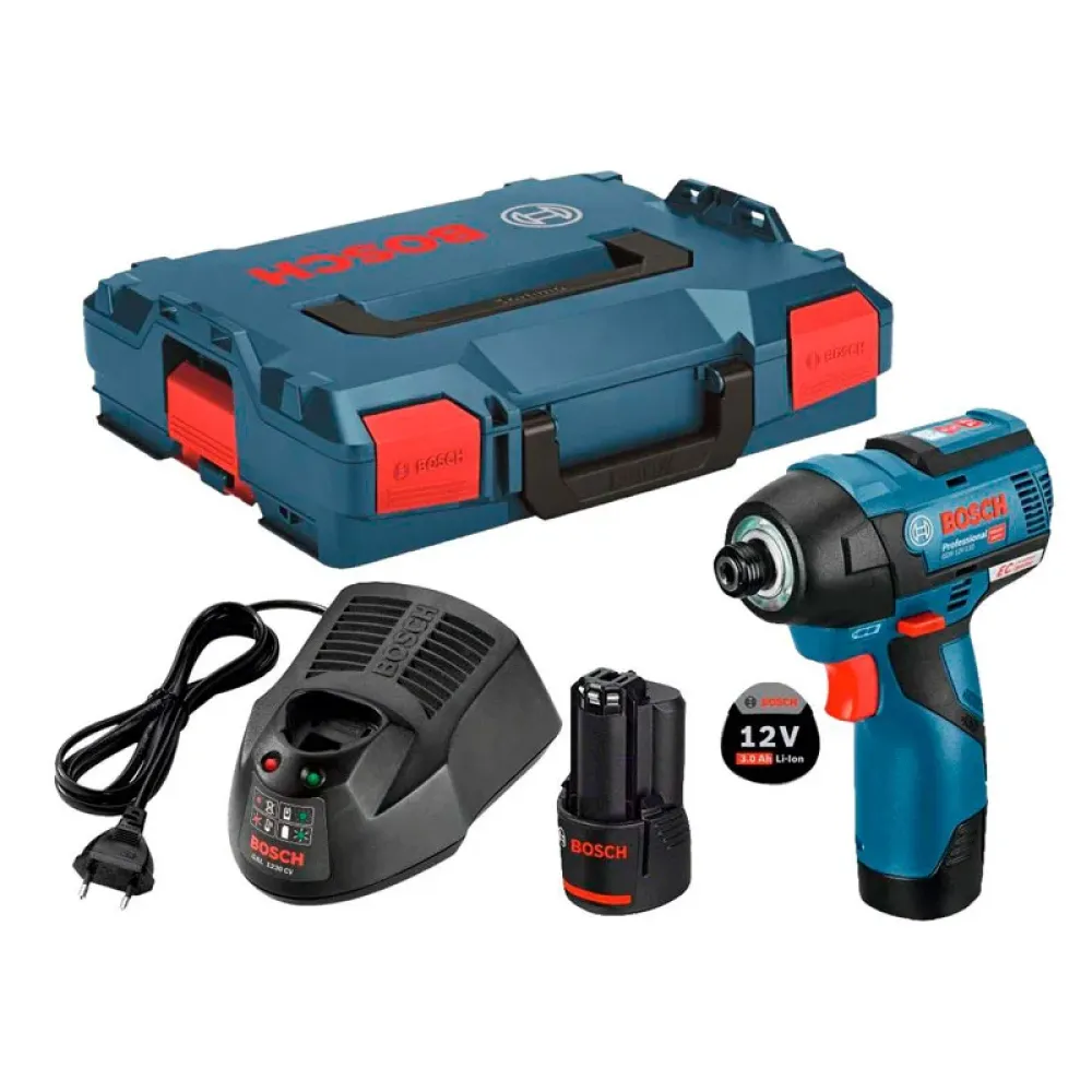 Bosch GDR 12V-110 Professional винтоверт аккумуляторный (2 x 3 Ач, ЗУ), 06019E0005