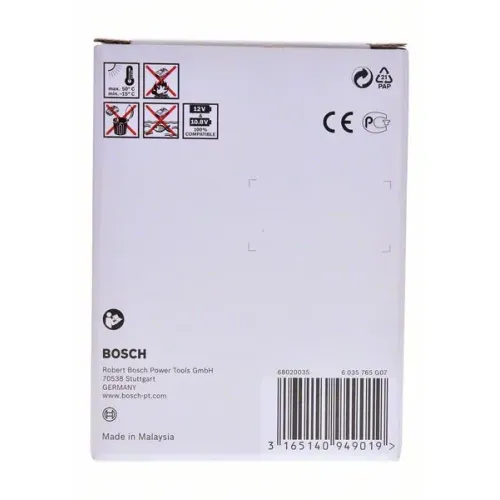 Bosch GBA 12V аккумулятор 4.0 Ач, 1607A350CX