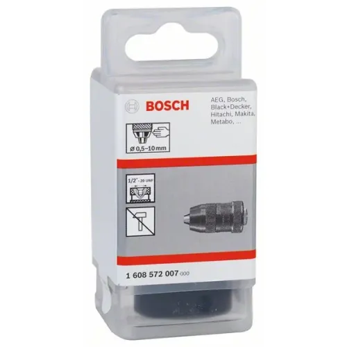 Bosch Keyless Chuck быстрозажимный сверлильный патрон 0.5-10 мм, 1/2 дюйма - 20, 1608572007