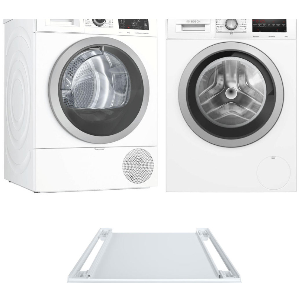 Комплект Bosch Serie 6 (WAT28S48ME, WTW876LBY, WTZ27400)