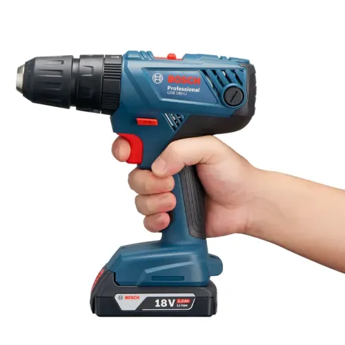 Bosch GSB 180-LI Professional аккумуляторная ударная дрель-шуруповерт (2 x 2 Ач, ЗУ), 06019F8323