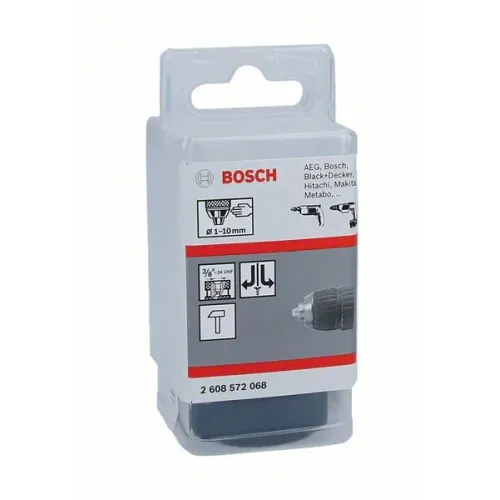 Bosch Keyless Chuck быстрозажимный сверлильный патрон 1.0-10 мм, 3/8 дюйма - 24 с П/Л вращением, 2608572068