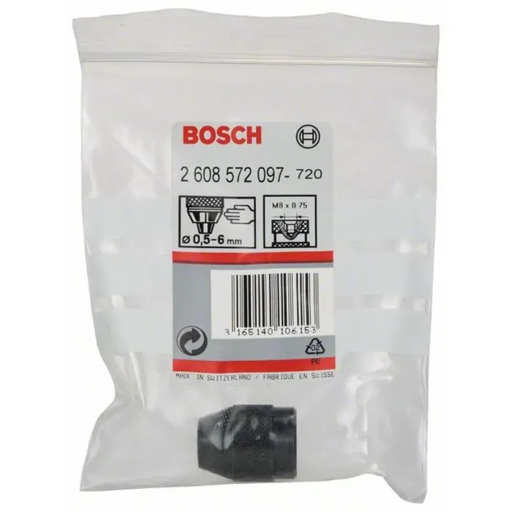 Bosch Keyless Chuck запасной сверлильный патрон 0.5-6 мм, М8, 2608572097