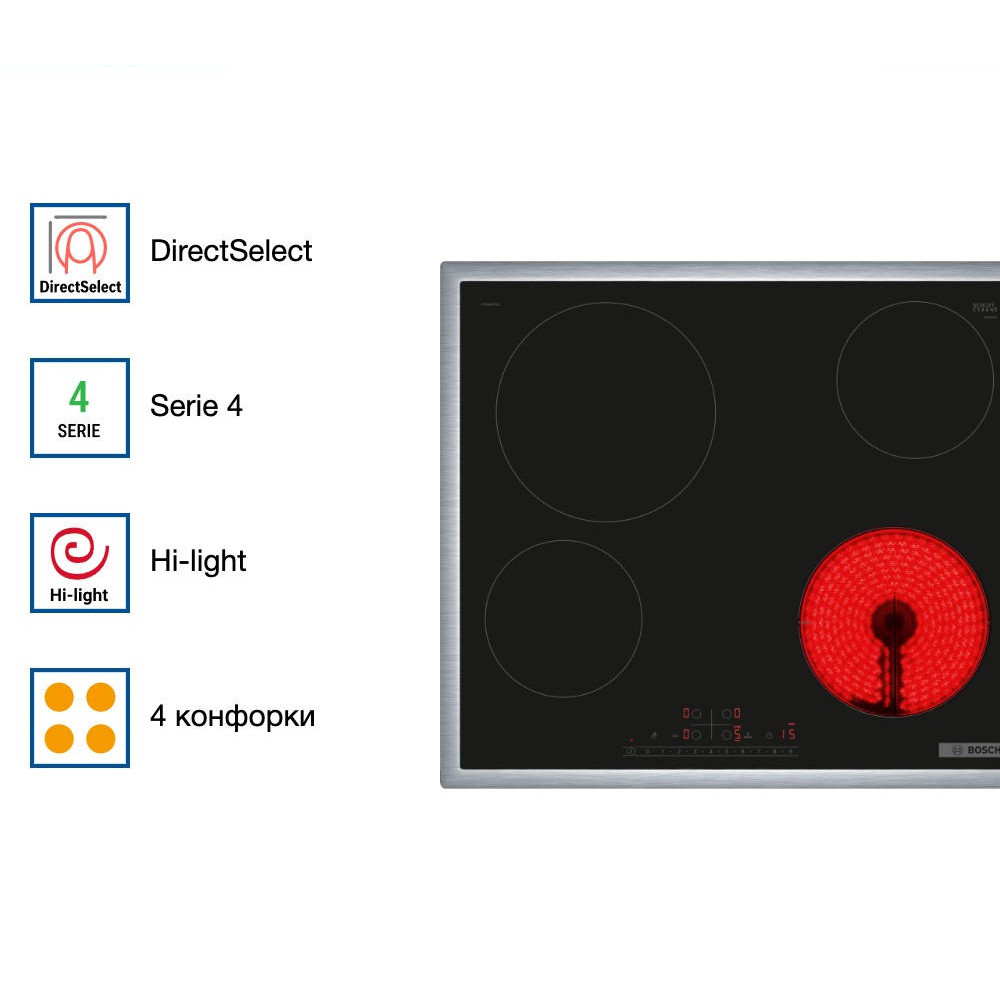 Электрическая варочная панель Bosch PKE645FP2E