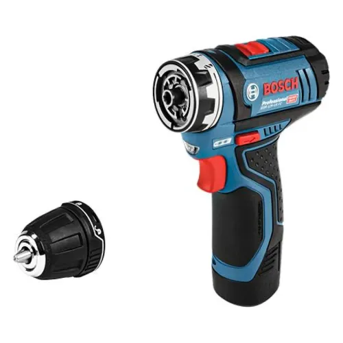 Bosch GSR 12V-15 FC Professional аккумуляторный шуруповерт (2 x 2 Ач, ЗУ), 06019F6001