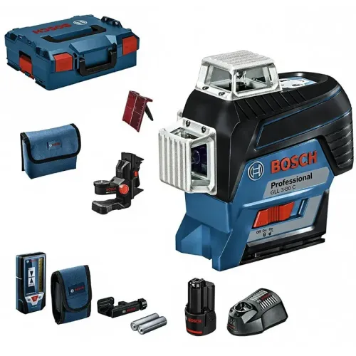 Bosch GLL 3-80 C Professional лазерный нивелир с BM1 и LR7 в L-Boxx 0601063R05