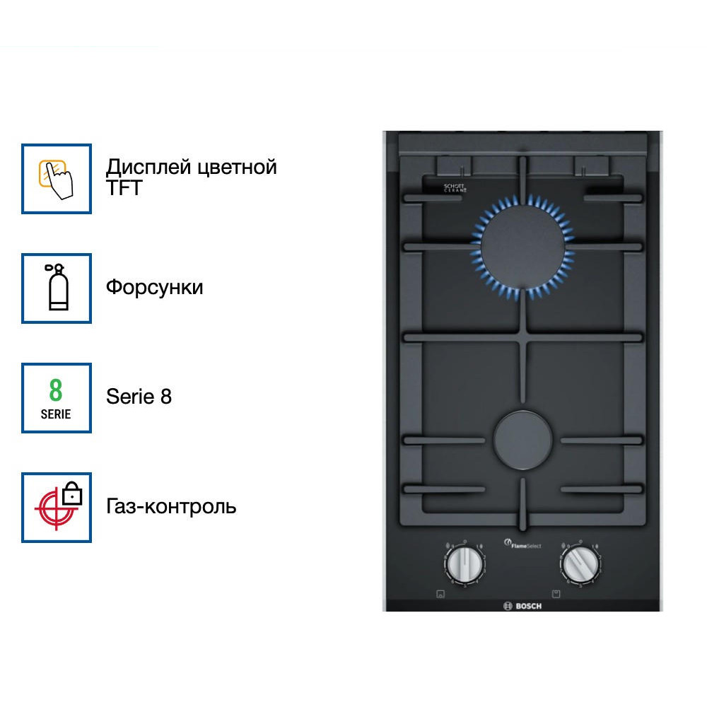 Газовая варочная панель Bosch PRB3A6B70
